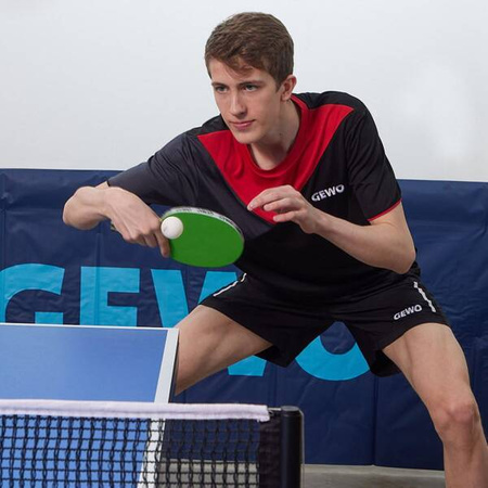 T-shirt Gewo Toledo bawełna czarno-czerwona