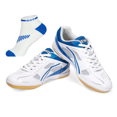 Buty  Gewo Smash Flex  + skarpety  Gewo Flex 2 - zestaw biało-niebieski