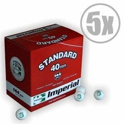 Piłki Imperial celuloid - 144 szt.  x 5 trening białe