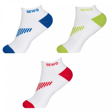 Skarpety Gewo Short Flex biało-zielone