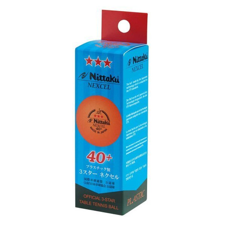 Piłki Nittaku Nexcel 40+*** - 120 szt. pomarańczowe