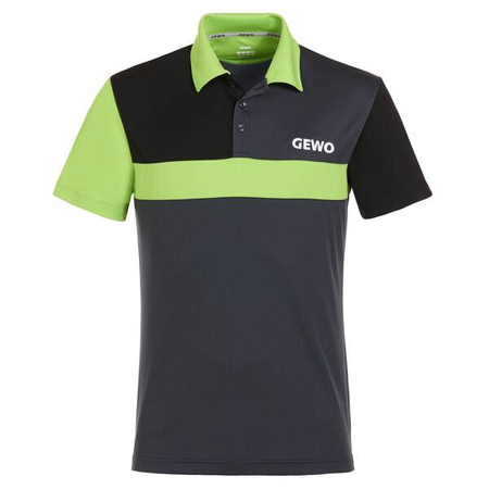 Koszulka Gewo Ravenna czarno-czerwona bawełna