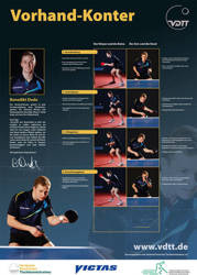 Plakat szkoleniowy półwolej forhend