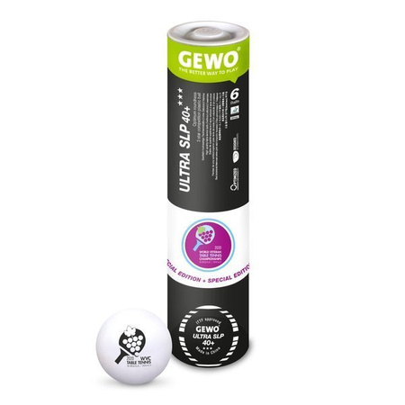 Gewo tuba z 6 ***piłkami GEWO Ultra SLP 40+  MŚ wersja limitowana