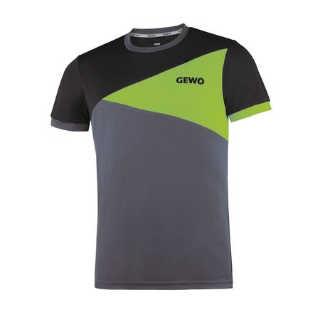 T-shirt Gewo Anzio czarno-szary poliester