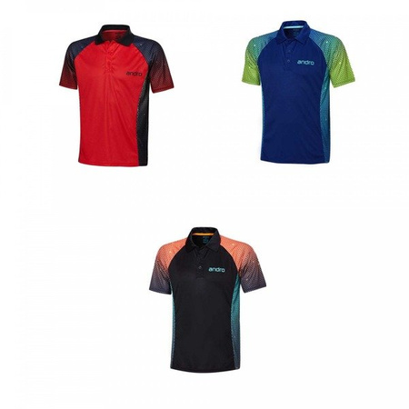 Koszulka Andro Marley niebiesko-zielona