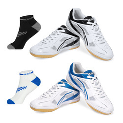 Buty  Gewo Smash Flex  + skarpety  Gewo Flex 2 - zestaw biało-niebieski