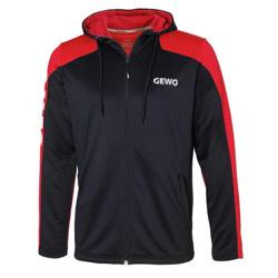 Bluza Gewo Corvo Hoody z kapturem czarno-czerwona