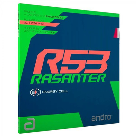 Okładzina Andro Rasanter R53 2.0 mm, max czarna, czerwona - wyjątkowa okazja