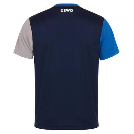 T-shirt Gewo Ravenna granatowo-niebieska