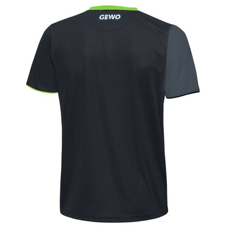 T-shirt Gewo Toledo bawełna czarno-zielona