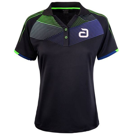 Koszulka Andro Avos Women szaro-granatowa