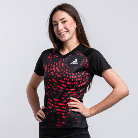 Koszulka JOOLA Centrela lady czarno-czerwona