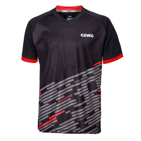 T-shirt Gewo Nelas szaro-cytrynowa