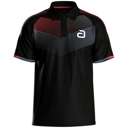 Koszulka Andro Avos poliester czarno-czerwona