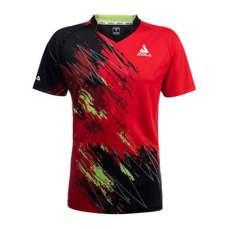 T-shirt JOOLA Elanus czerwono-czarna