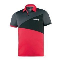 Koszulka Gewo Anzio szaro-czerwona bawełna