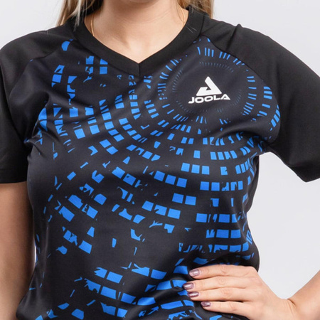 Koszulka JOOLA Centrela lady czarno-niebieska, rozm.S - wyjątkowa okazja
