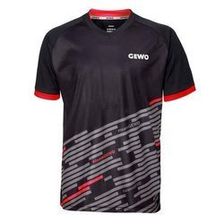 T-shirt Gewo Nelas czarno-czerwona