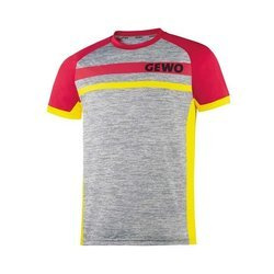 T-shirt Gewo Fermo szaro-czerwona
